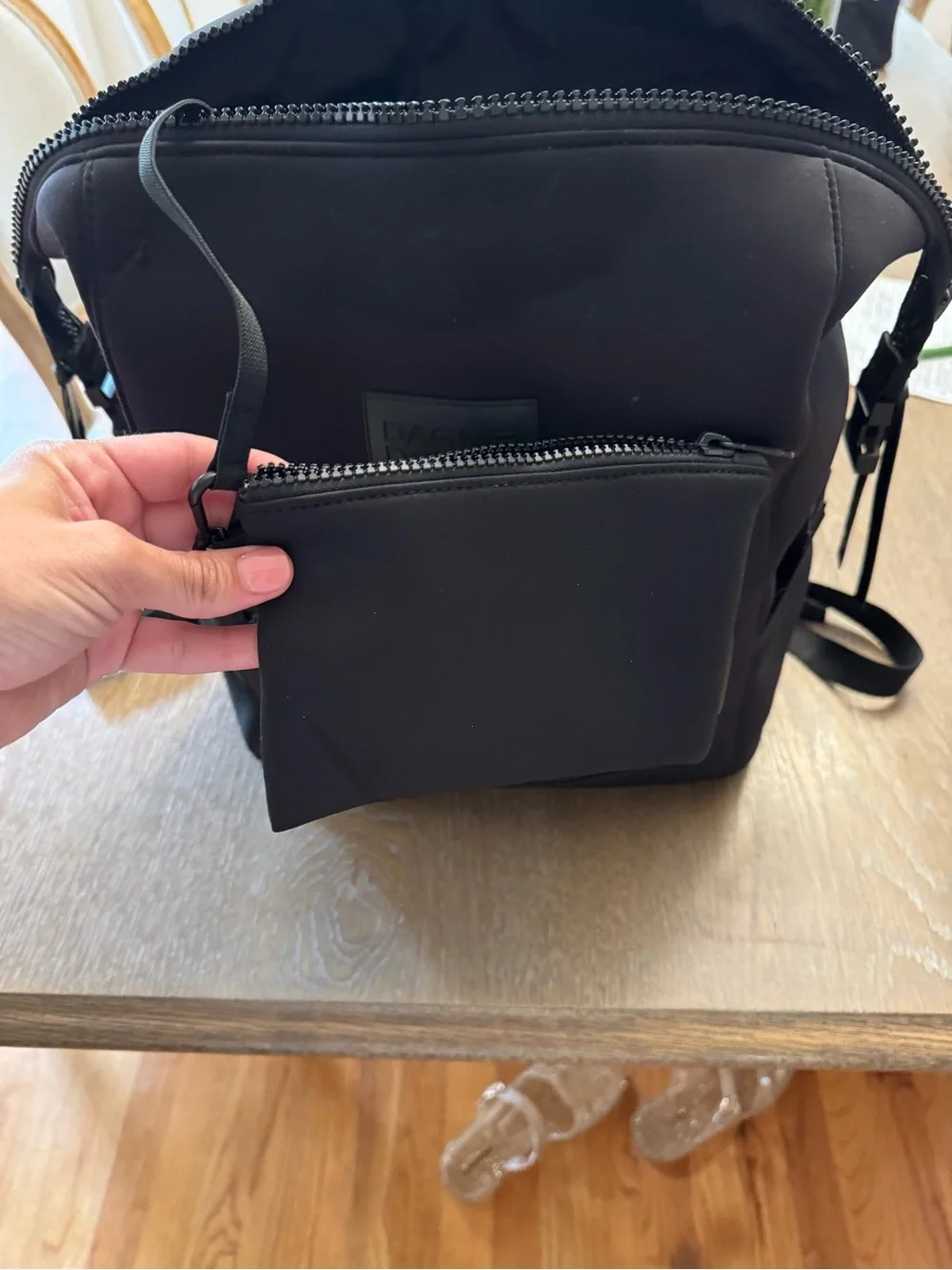 Dagne Dover Indi Diaper Backpack — Black size large